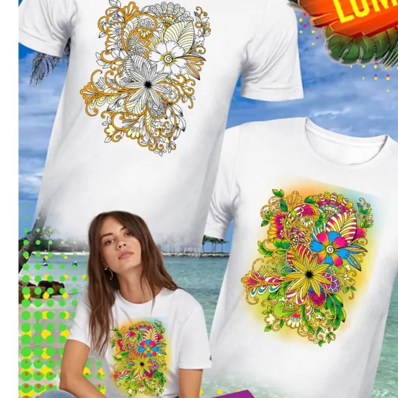 Playera Flores - Adult & Kids T-Shirts, Sweatshirts & Hoodies apparel design preview 1