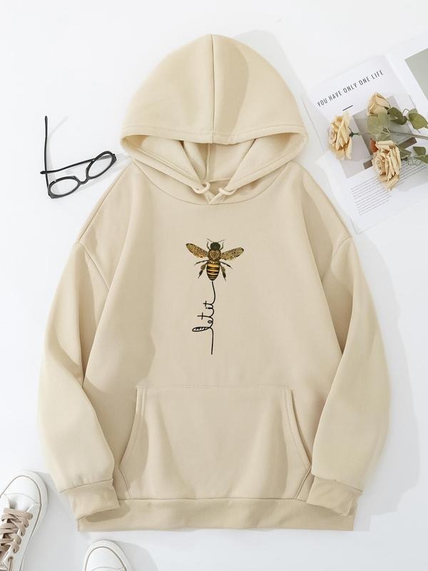 Plus Size Bee Letter Print Drop Shoulder Casual - Adult & Kids T-Shirts, Sweatshirts & Hoodies apparel design preview 1