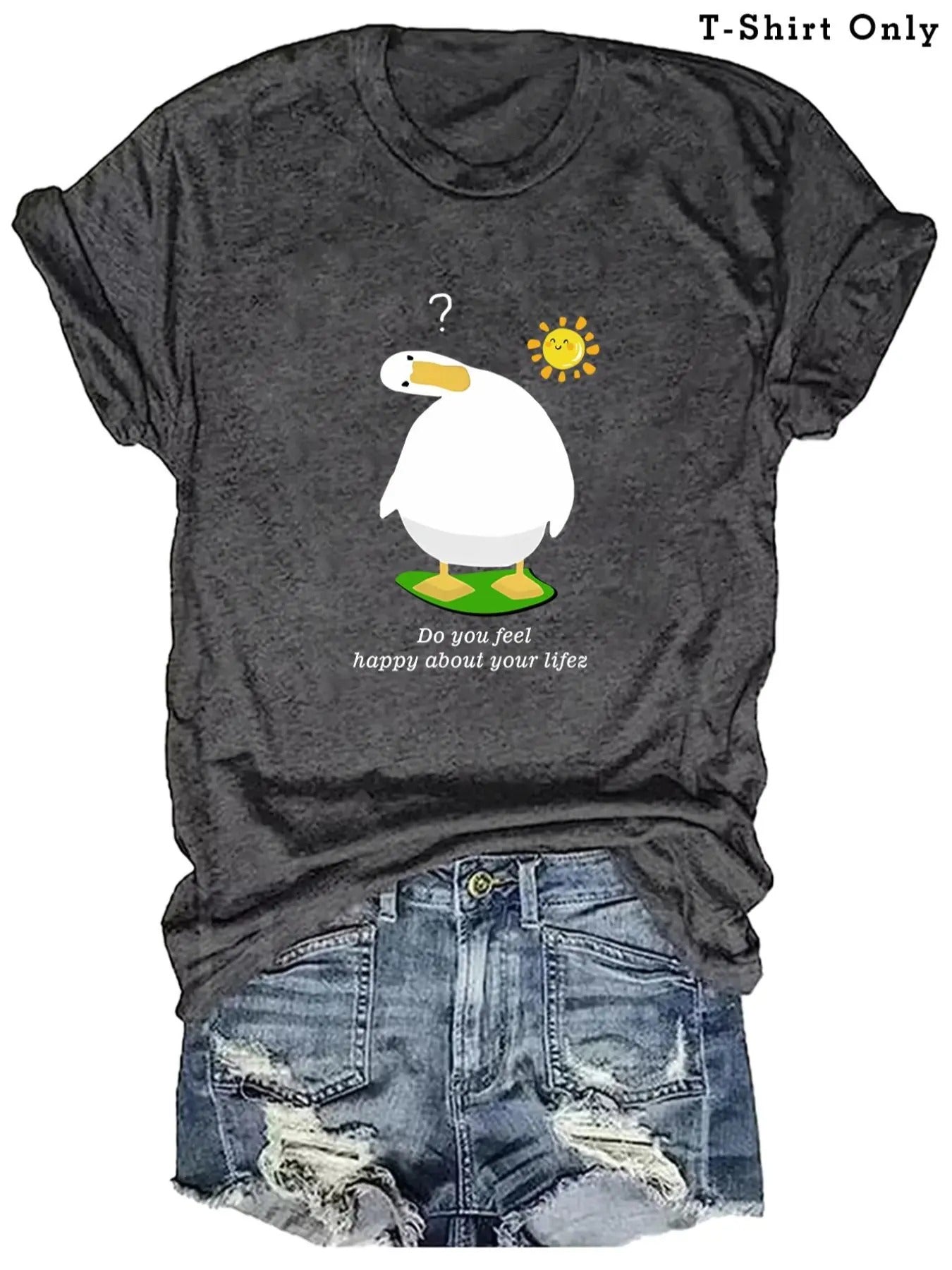 Plus Size Cartoon Letter Round Neck Casual Short - Adult & Kids T-Shirts, Sweatshirts & Hoodies apparel design preview 1