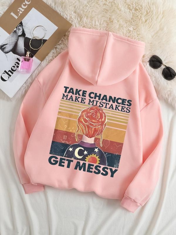 Plus Size Figure Letter Print Drop Shoulder - Adult & Kids T-Shirts, Sweatshirts & Hoodies apparel design preview 1
