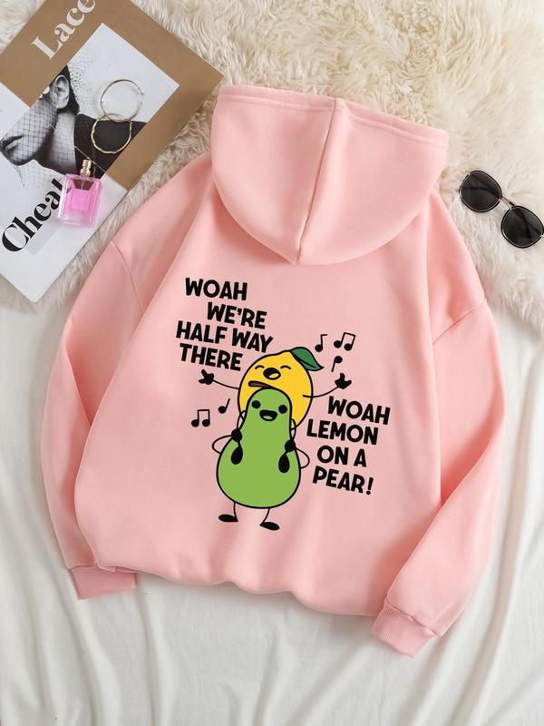 Plus Size Fruit Letter Print Drop Shoulder Casual - Adult & Kids T-Shirts, Sweatshirts & Hoodies apparel design preview 1