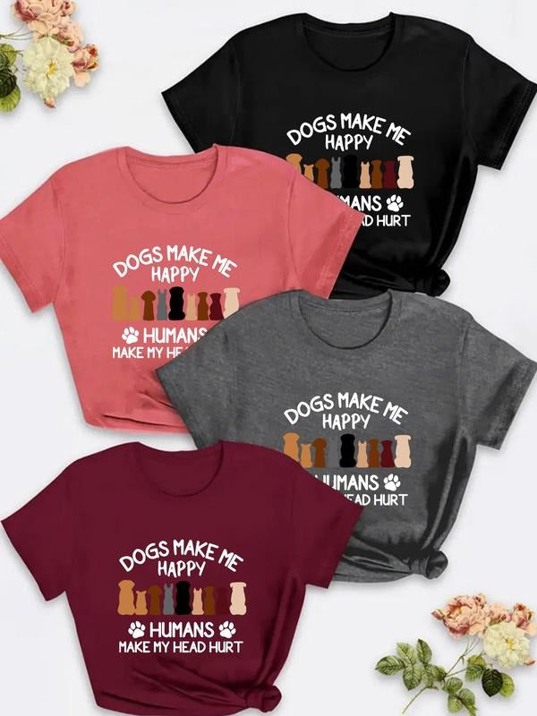 Plus Size Letter Cartoon Print Short Sleeve Casual - Adult & Kids T-Shirts, Sweatshirts & Hoodies apparel design preview 1