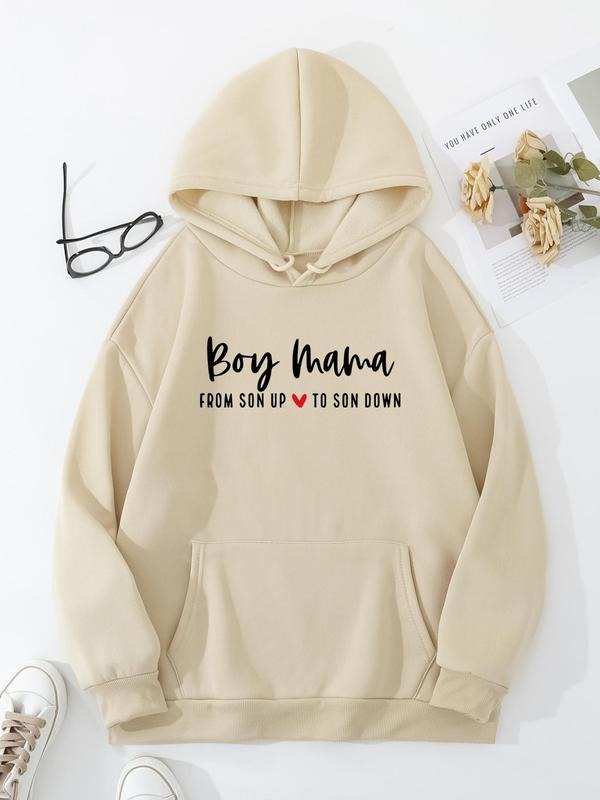Plus Size Letter Heart Print Drop Shoulder Casual - Adult & Kids T-Shirts, Sweatshirts & Hoodies apparel design preview 1