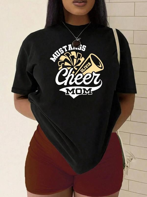 Plus Size Letter Round Neck Casual Short Sleeve - Adult & Kids T-Shirts, Sweatshirts & Hoodies apparel design preview 1