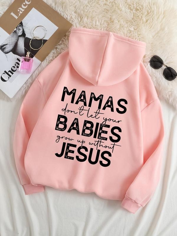 Plus Size Letter Print Drop Shoulder Casual - Adult & Kids T-Shirts, Sweatshirts & Hoodies apparel design preview 1