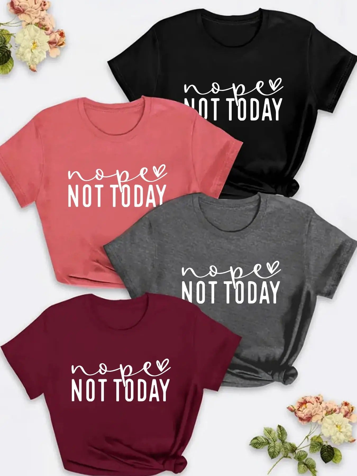 Plus Size Letter Print Round Neck Casual Short Sleeve - Adult & Kids T-Shirts, Sweatshirts & Hoodies apparel design preview 1