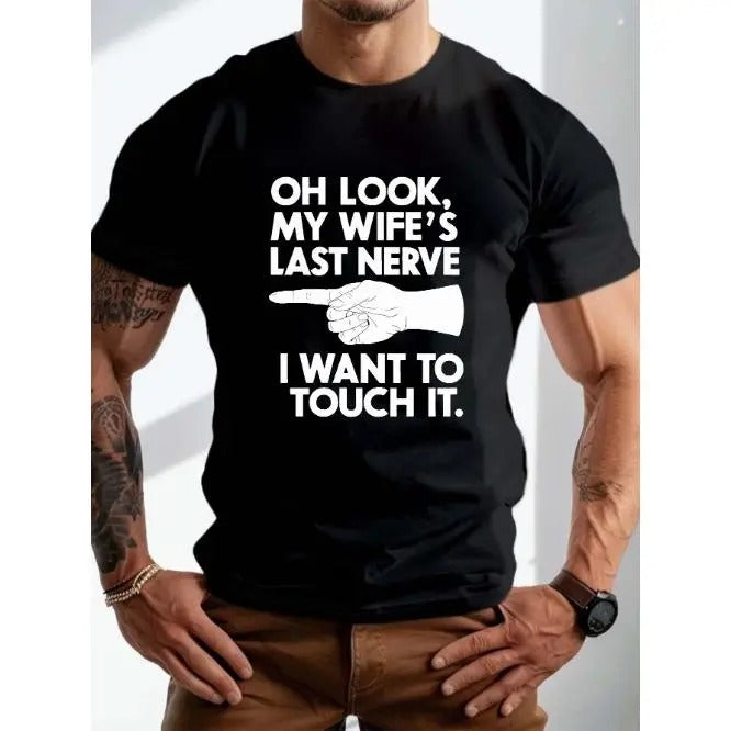 Plus Size "Wife'S Last Nerve" Print Casual Crew Neck - Adult & Kids T-Shirts, Sweatshirts & Hoodies apparel design preview 1