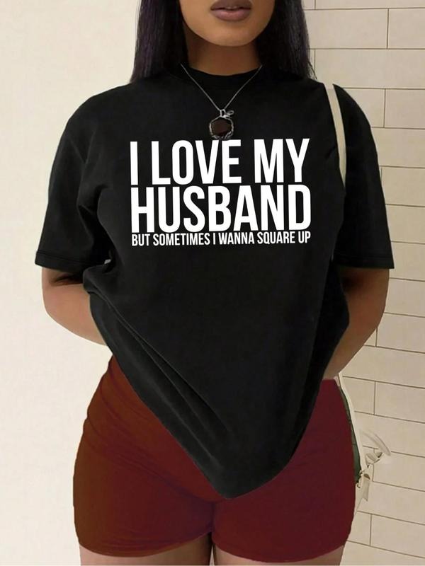Plus Size Slogan Print Round Neck Casual Crew Daily - Adult & Kids T-Shirts, Sweatshirts & Hoodies apparel design preview 1