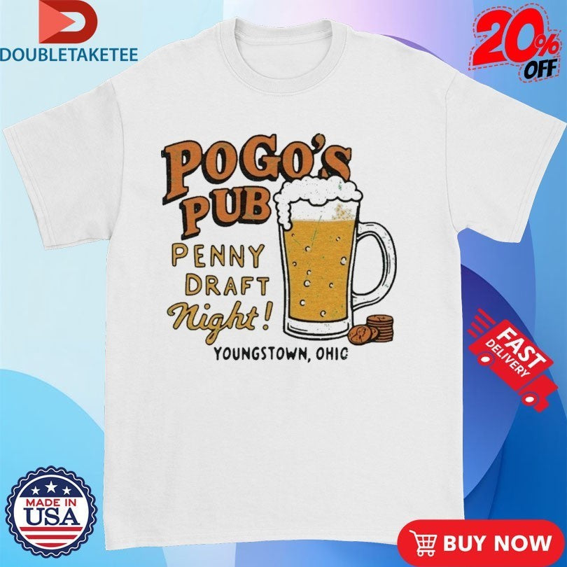 Pogo's Pub Penny Draft Night Youngstown Ohio Beer - Adult & Kids T-Shirts, Sweatshirts & Hoodies apparel design preview 1