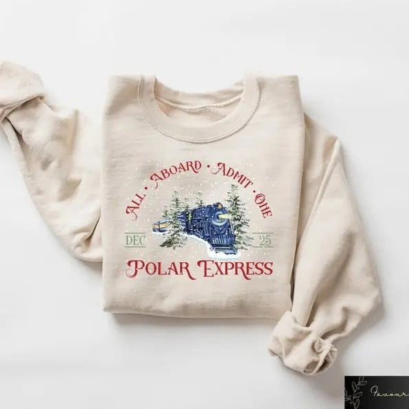 Polar Express Family Xmas Merry - Adult & Kids T-Shirts, Sweatshirts & Hoodies apparel design preview 1