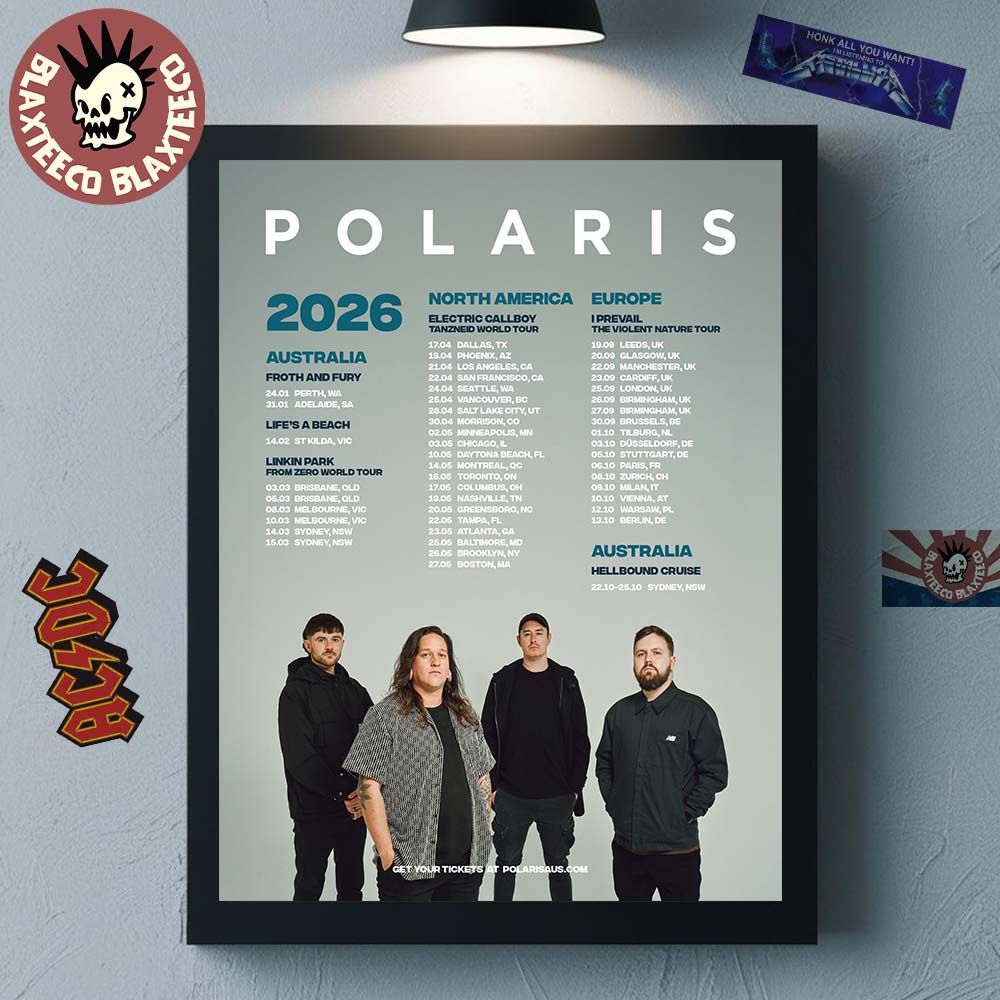 Polaris 2026 World Tour Schedule Dates Home Decor - Adult & Kids T-Shirts, Sweatshirts & Hoodies apparel design preview 1