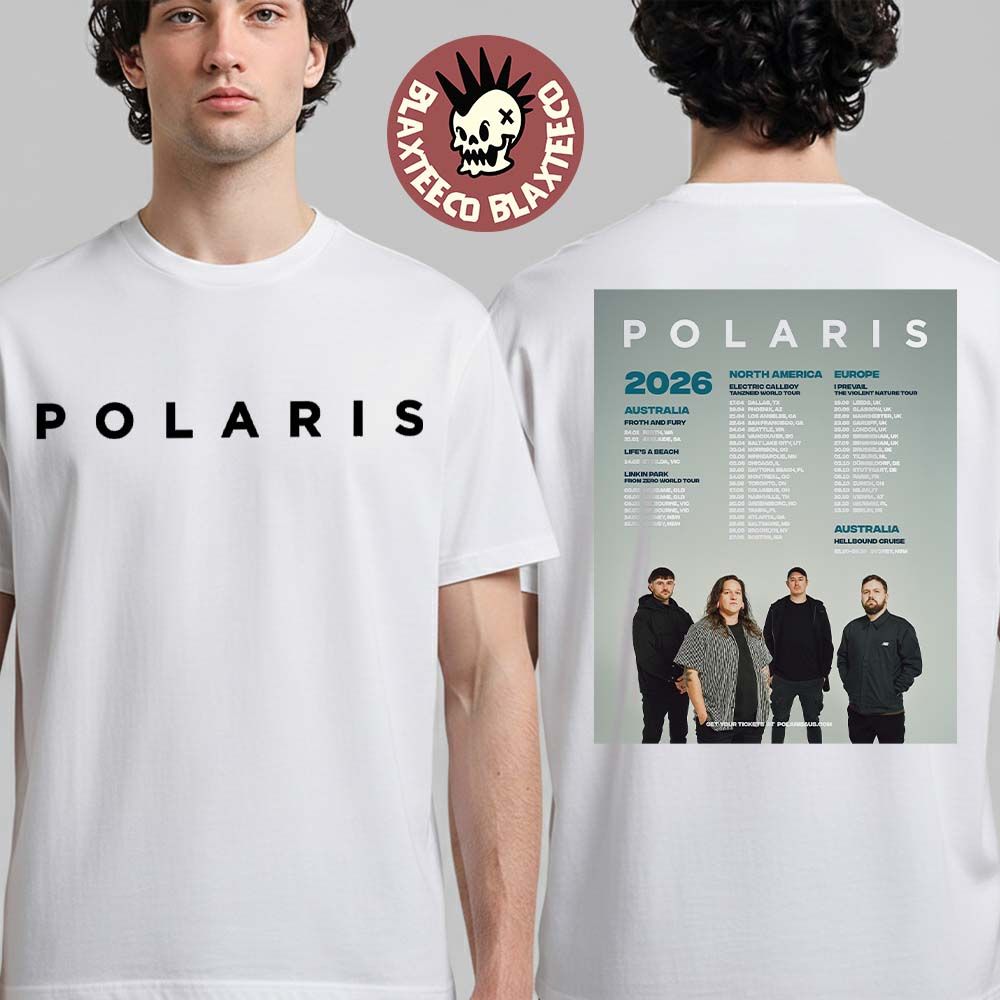 Polaris 2026 World Tour Schedule Dates Two Sided - Adult & Kids T-Shirts, Sweatshirts & Hoodies apparel design preview 1