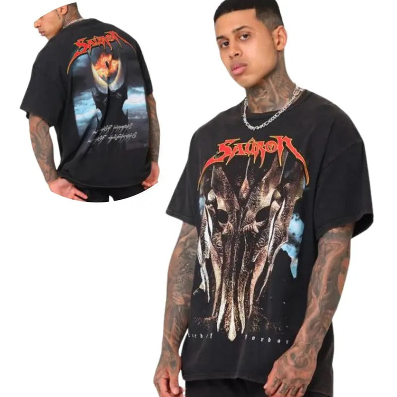 American Thrift X Lord Rings Sauron 50 Cotton - Adult & Kids T-Shirts, Sweatshirts & Hoodies apparel design preview 1