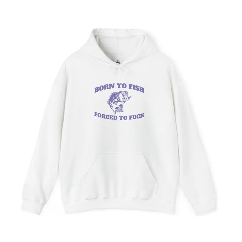 Born Fish Laugh Factory Casual Fishing Humor Cotton - Adult & Kids T-Shirts, Sweatshirts & Hoodies apparel design preview 1