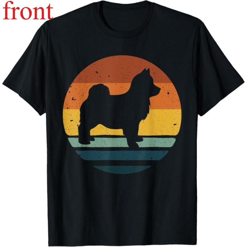Pomsky Vintage Retro Dog Mum Dad - Adult & Kids T-Shirts, Sweatshirts & Hoodies apparel design preview 1