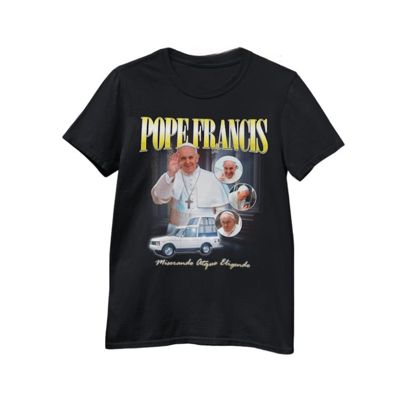 Pope Francis Vicar ChristT Casual Crew Neck Short - Adult & Kids T-Shirts, Sweatshirts & Hoodies apparel design preview 1