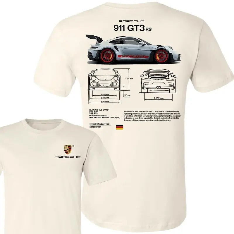 Porsche 911 GT3 RS Fans Cotton Classic Menswear - Adult & Kids T-Shirts, Sweatshirts & Hoodies apparel design preview 1