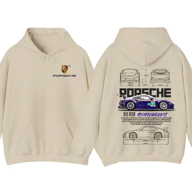 Porsche 911 GT3 RS Rothmans - Adult & Kids T-Shirts, Sweatshirts & Hoodies apparel design preview 1