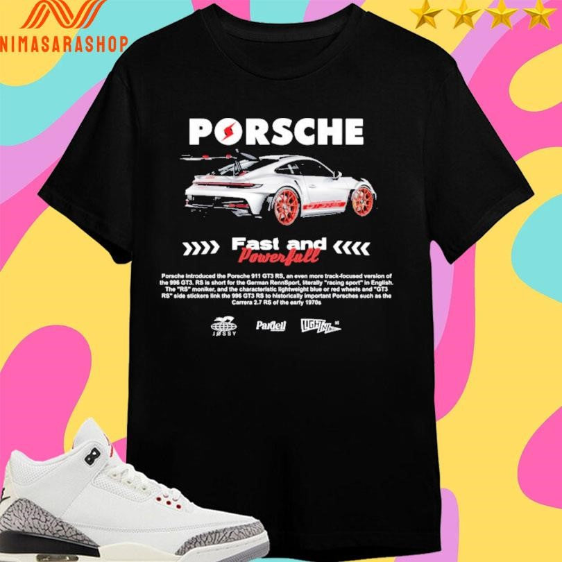 Porsche Fast And Powerfull - Adult & Kids T-Shirts, Sweatshirts & Hoodies apparel design preview 1