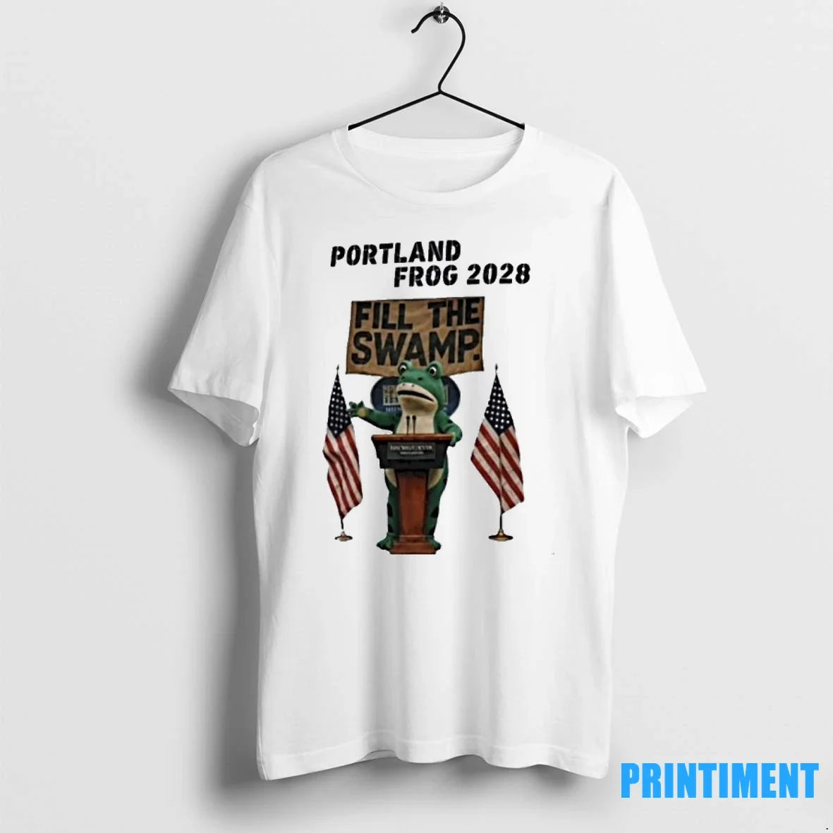 Portland Frog 2028 Fill The Swamp Sweater - Adult & Kids T-Shirts, Sweatshirts & Hoodies apparel design preview 1