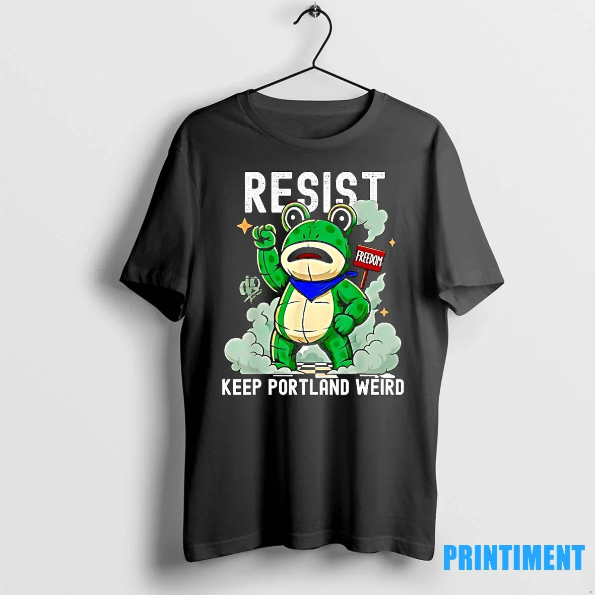 Portland Frog Resist Freedom Keep Weird Sweater - Adult & Kids T-Shirts, Sweatshirts & Hoodies apparel design preview 1