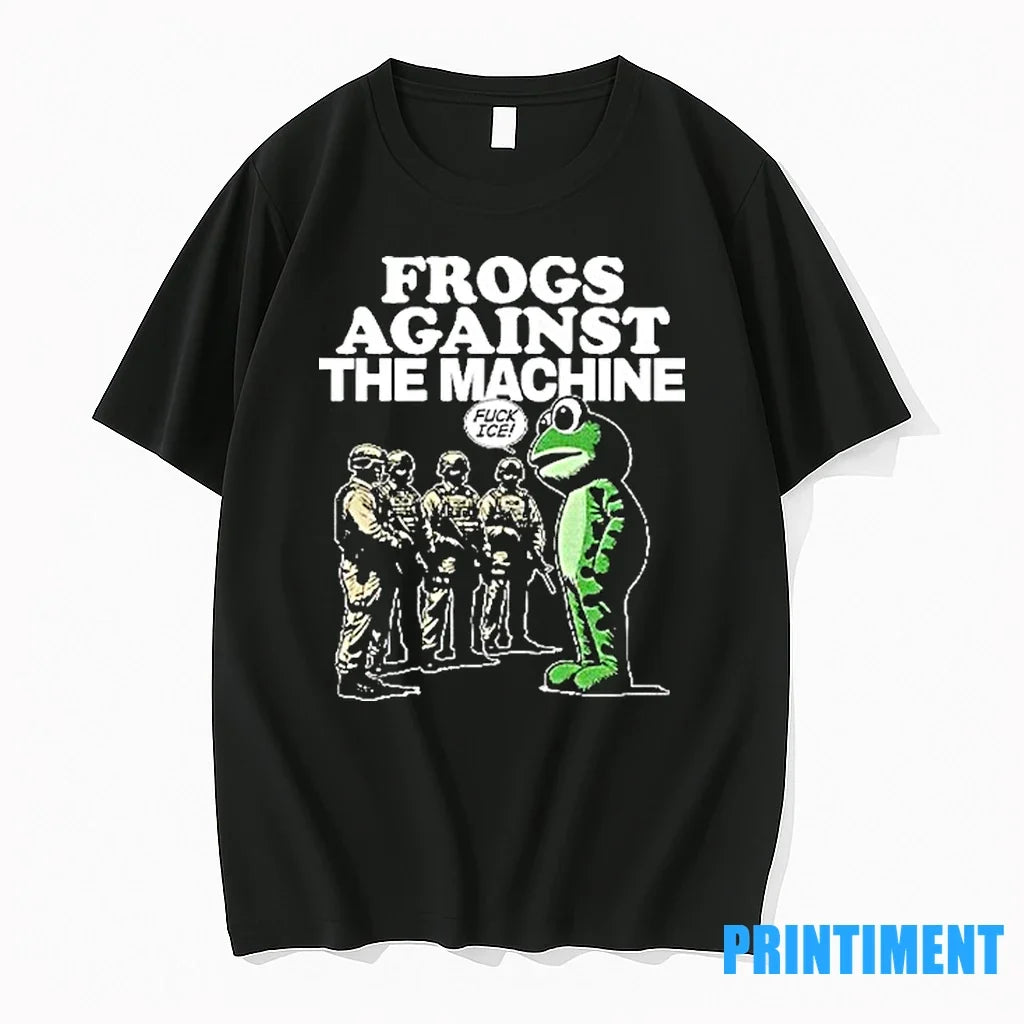 Portland Frogs Against The Machine Fuck Ice Sweater - Adult & Kids T-Shirts, Sweatshirts & Hoodies apparel design preview 1
