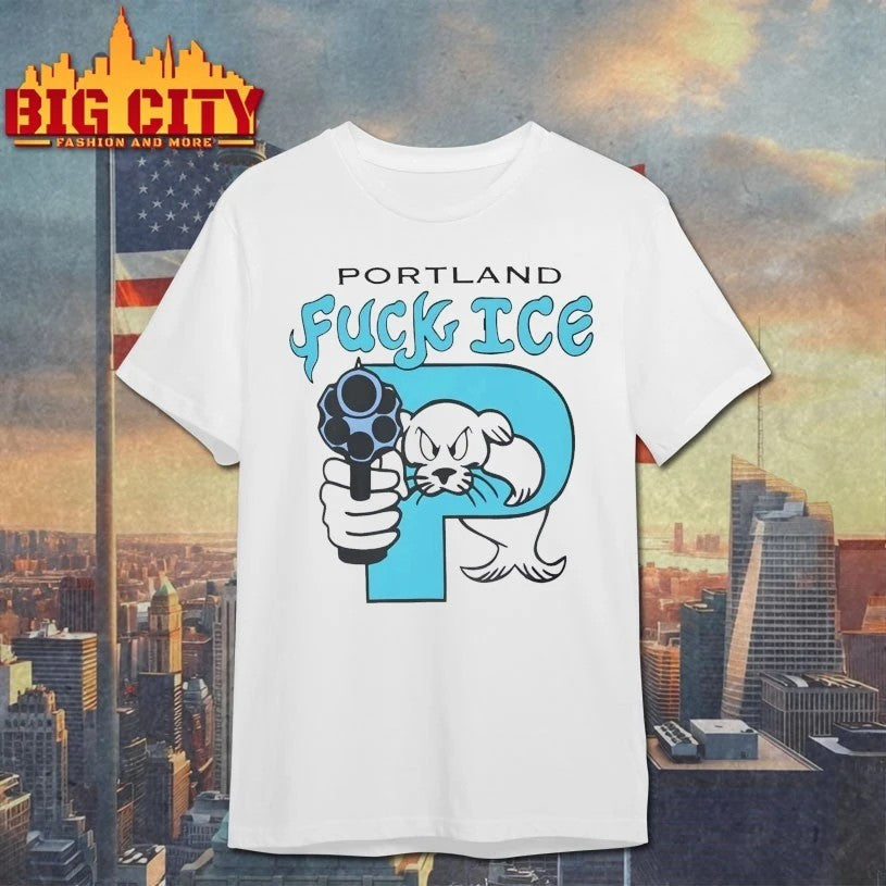 Portland Fuck ICE - Adult & Kids T-Shirts, Sweatshirts & Hoodies apparel design preview 1