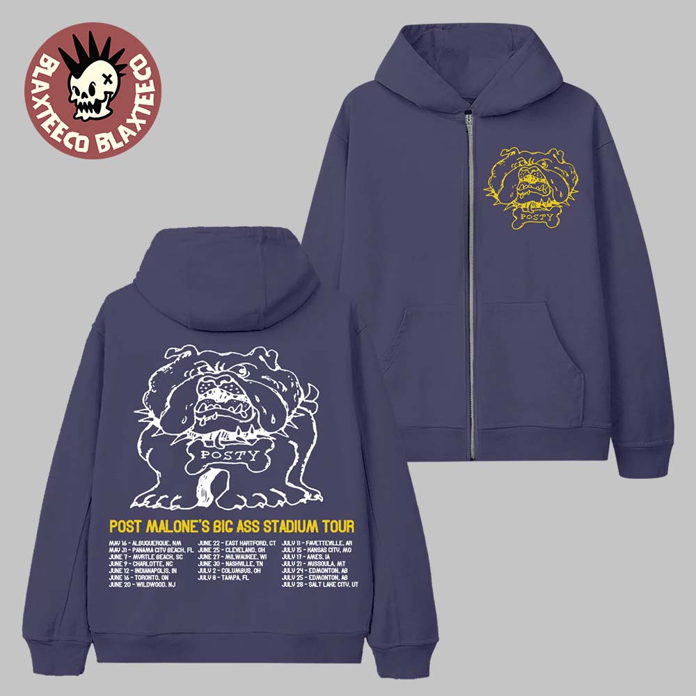 Post Malone Big Ass Stadium Tour 2026 Merch Posty - Adult & Kids T-Shirts, Sweatshirts & Hoodies apparel design preview 1