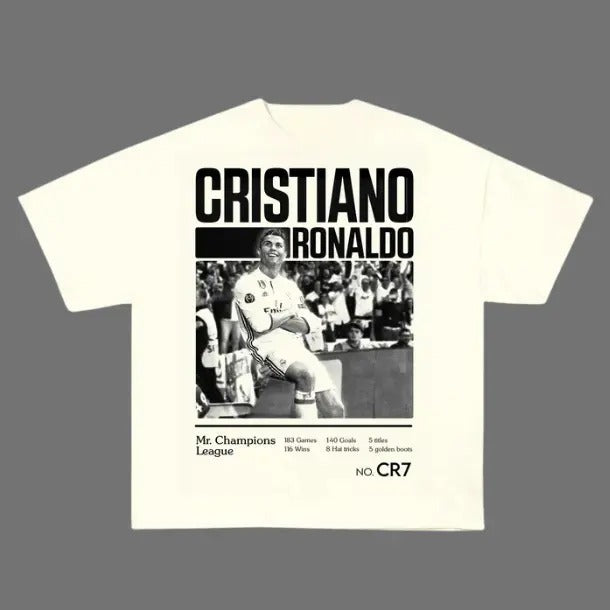 Post RONALDO Vintage Soccer Menswear Womenswear - Adult & Kids T-Shirts, Sweatshirts & Hoodies apparel design preview 1