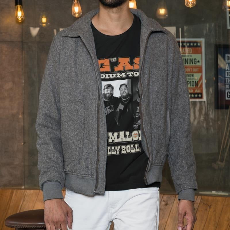 Post Roll Concert Tour Rapper Cotton Menswear - Adult & Kids T-Shirts, Sweatshirts & Hoodies apparel design preview 1