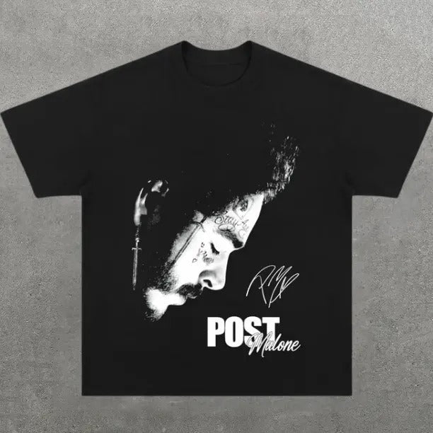 Post Malone Music Rap Pop Hip Hop R&B Y2k Womenswear - Adult & Kids T-Shirts, Sweatshirts & Hoodies apparel design preview 1