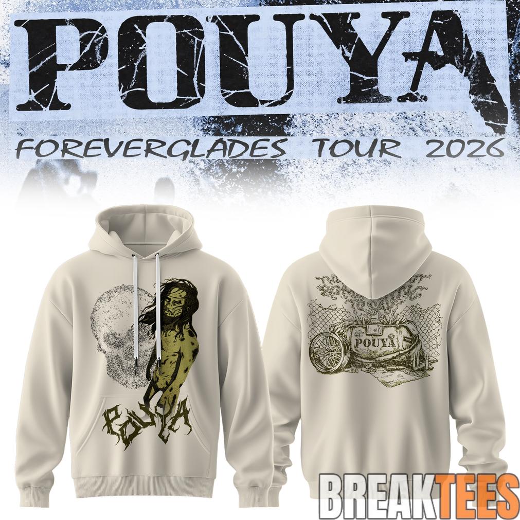 Pouya Foreverglades Tour 2026 White - Adult & Kids T-Shirts, Sweatshirts & Hoodies apparel design preview 1