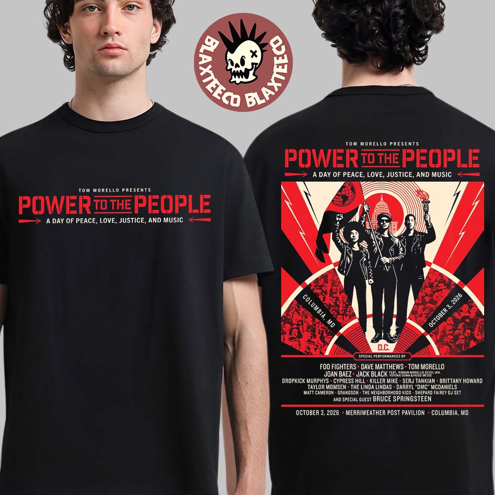 Power To The People 2026 Concert Official Poster With - Adult & Kids T-Shirts, Sweatshirts & Hoodies apparel design preview 1