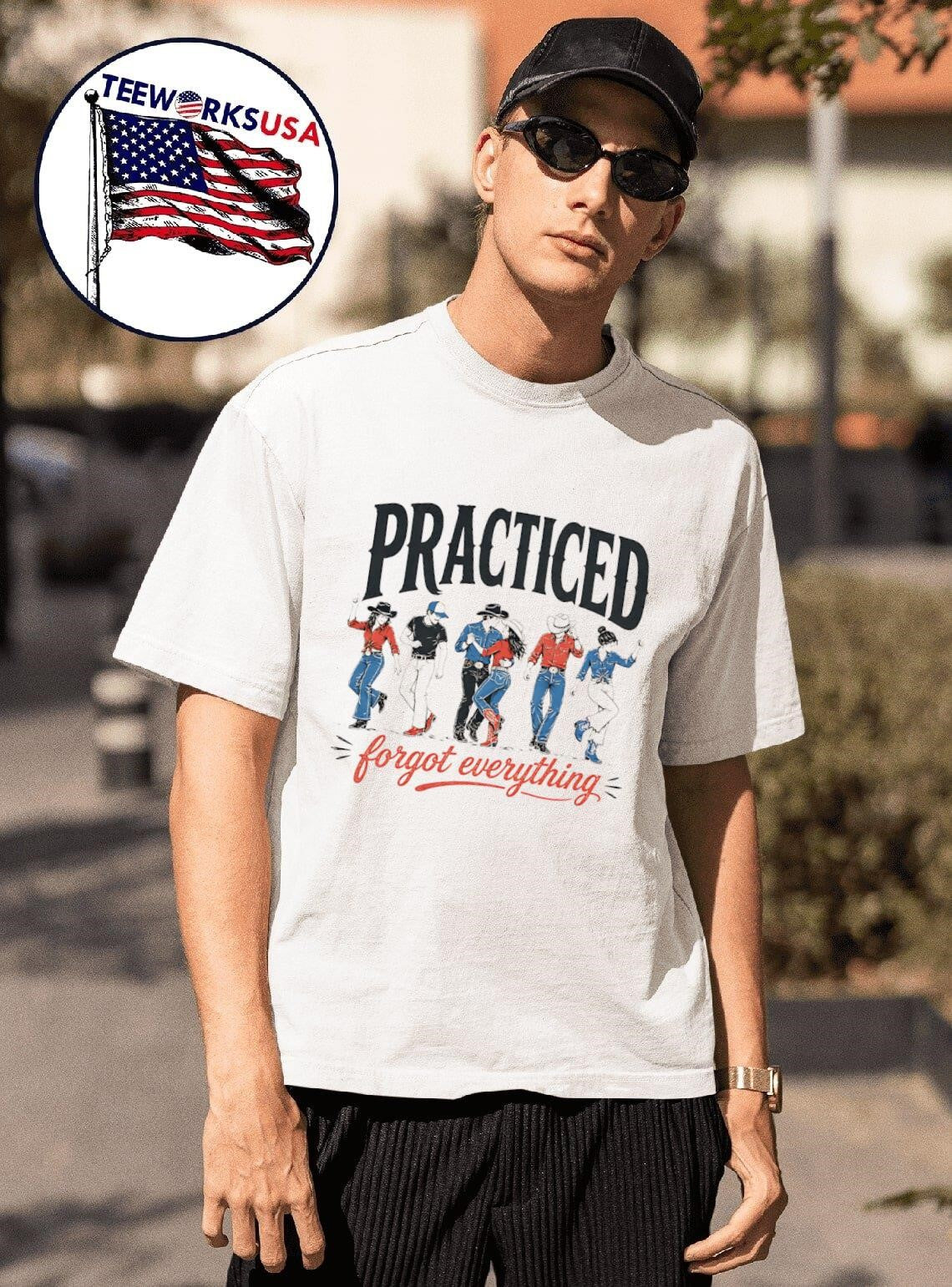 Practiced Forgot Everything Country Western Line - Adult & Kids T-Shirts, Sweatshirts & Hoodies apparel design preview 1