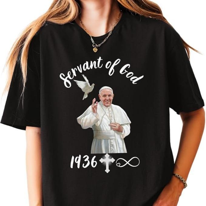 Pray Francis Pope Christian Catholic Casual Crew Neck - Adult & Kids T-Shirts, Sweatshirts & Hoodies apparel design preview 1