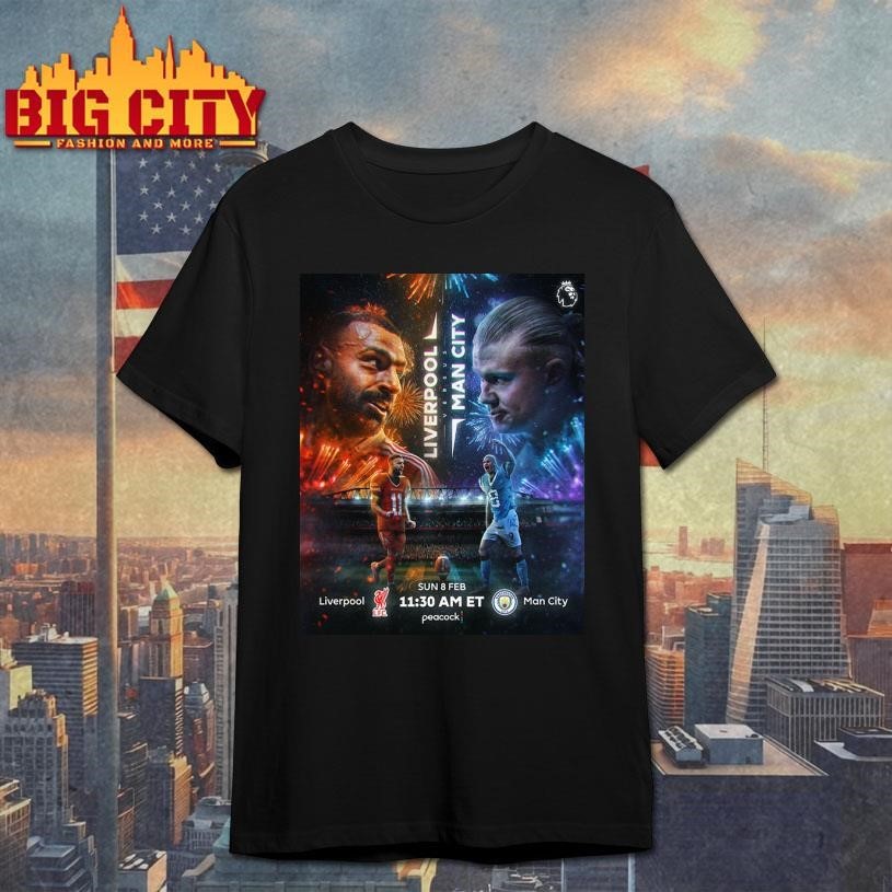 Premier League Liverpool vs Man City Big Game On - Adult & Kids T-Shirts, Sweatshirts & Hoodies apparel design preview 1