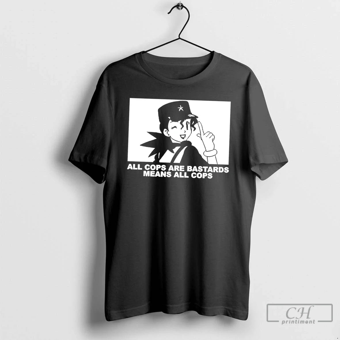 Premium All Cops Are Bastards Means Anime - Adult & Kids T-Shirts, Sweatshirts & Hoodies apparel design preview 1