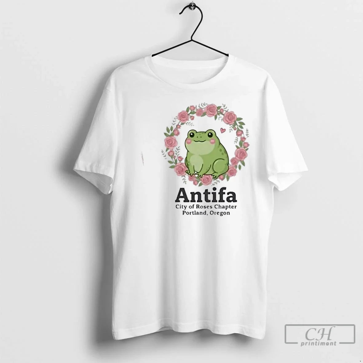 Premium Antifa City Of Roses Chapter Portland - Adult & Kids T-Shirts, Sweatshirts & Hoodies apparel design preview 1