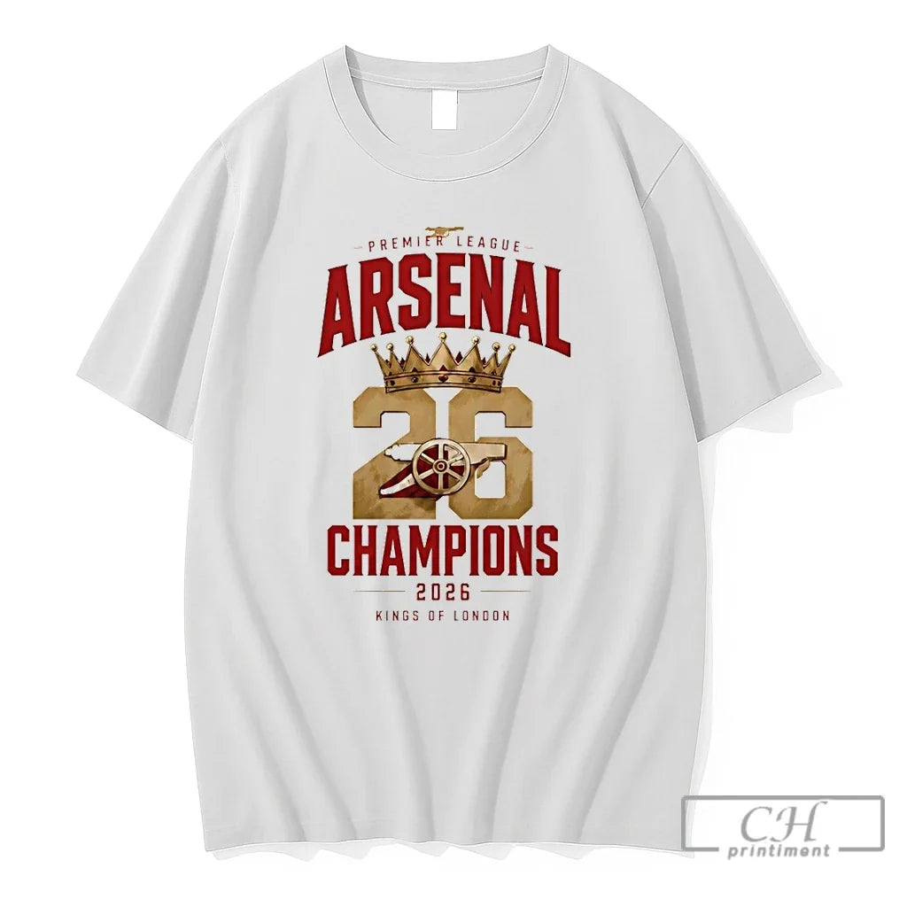 Premium Arsenal Fc Premier League Champions Kings Of - Adult & Kids T-Shirts, Sweatshirts & Hoodies apparel design preview 1