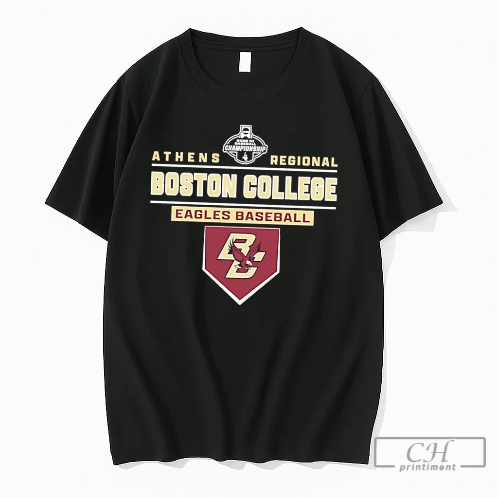 Premium Boston College Baseball 2026 Regional Bound - Adult & Kids T-Shirts, Sweatshirts & Hoodies apparel design preview 1