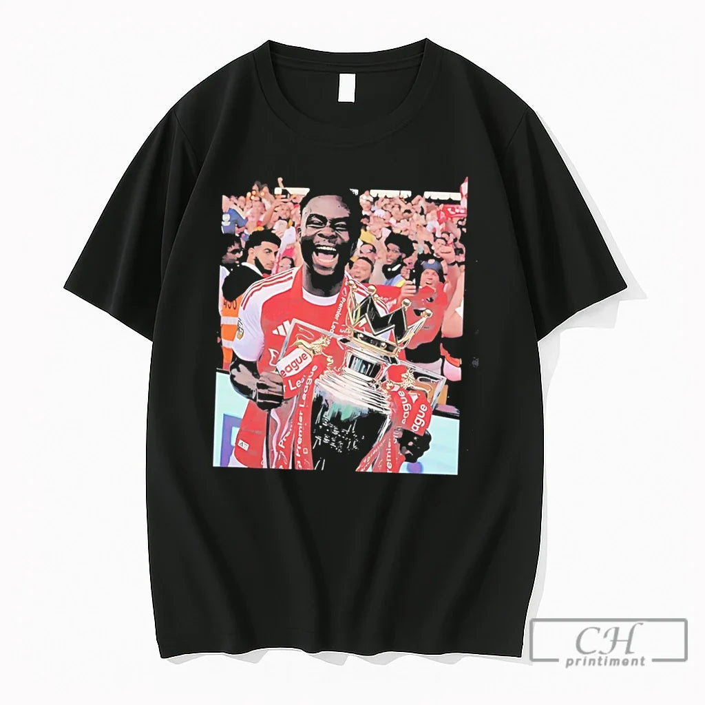 Premium Bukayo Saka Raya Premier League Champion 2026 - Adult & Kids T-Shirts, Sweatshirts & Hoodies apparel design preview 1