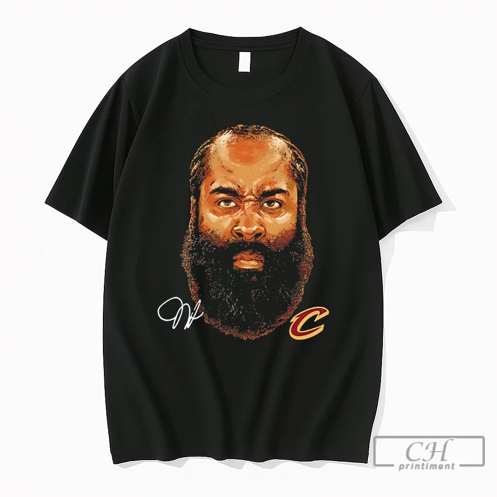 Premium Cleveland Cavaliers James Harden Big Head - Adult & Kids T-Shirts, Sweatshirts & Hoodies apparel design preview 1
