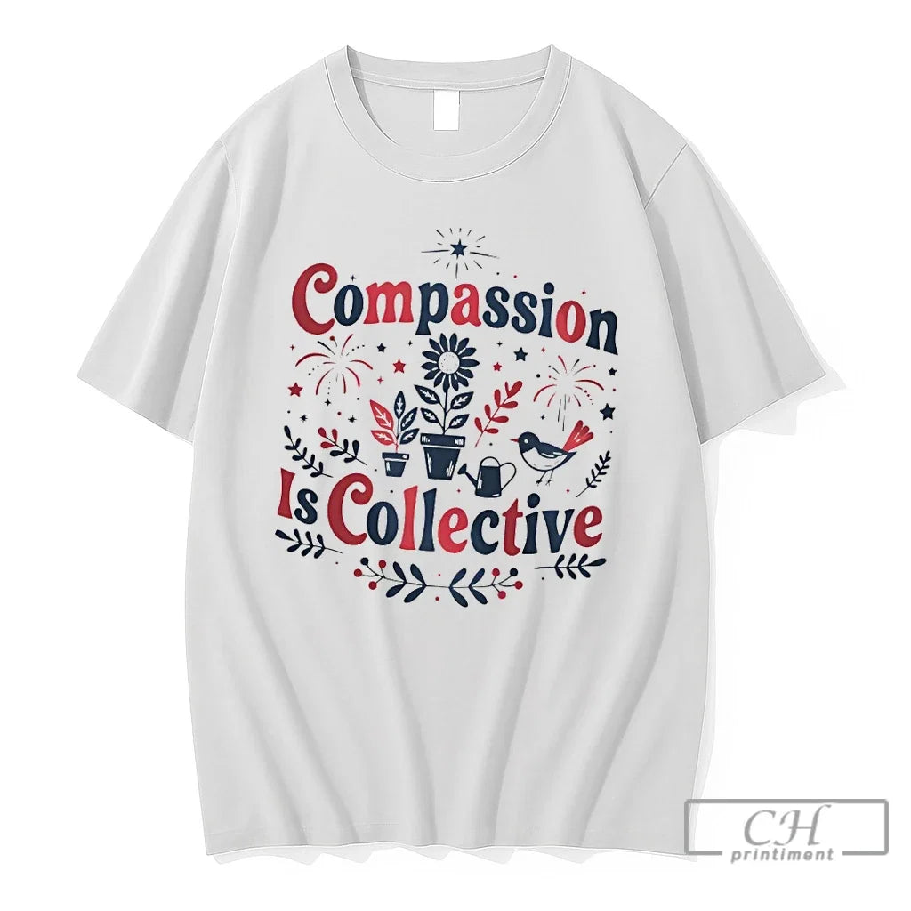 Premium Compassion Is Collective Progressive - Adult & Kids T-Shirts, Sweatshirts & Hoodies apparel design preview 1