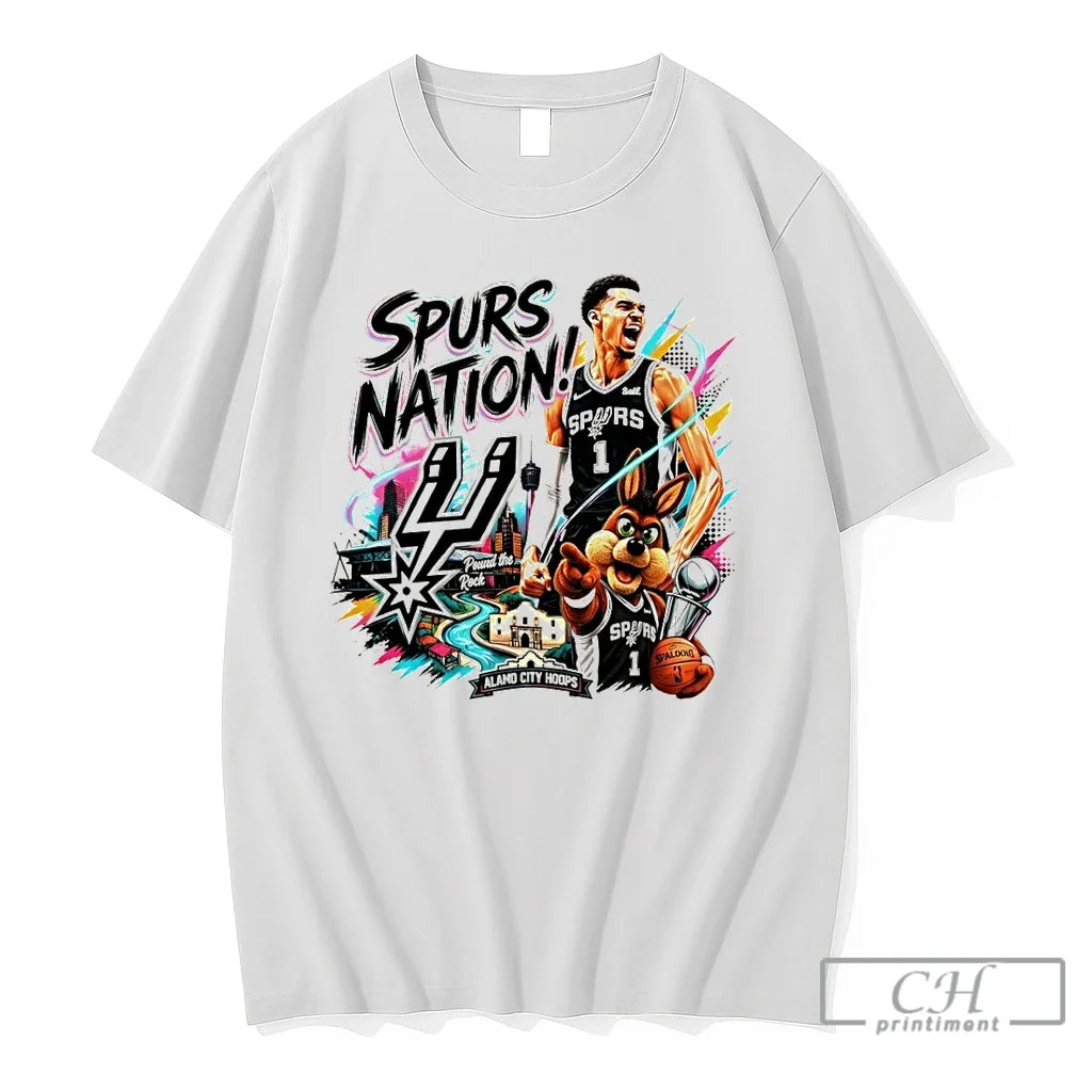 Premium Coyote Victor Wembanyama San Antonio Spurs - Adult & Kids T-Shirts, Sweatshirts & Hoodies apparel design preview 1