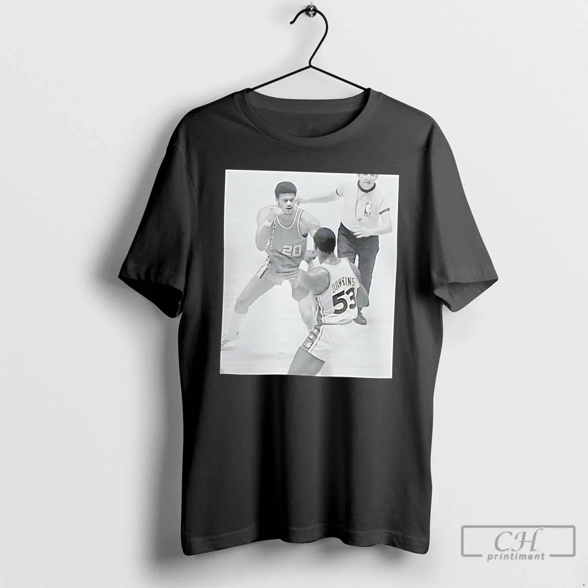 Premium Darryl Dawkins And Maurice Lucas Square Up - Adult & Kids T-Shirts, Sweatshirts & Hoodies apparel design preview 1