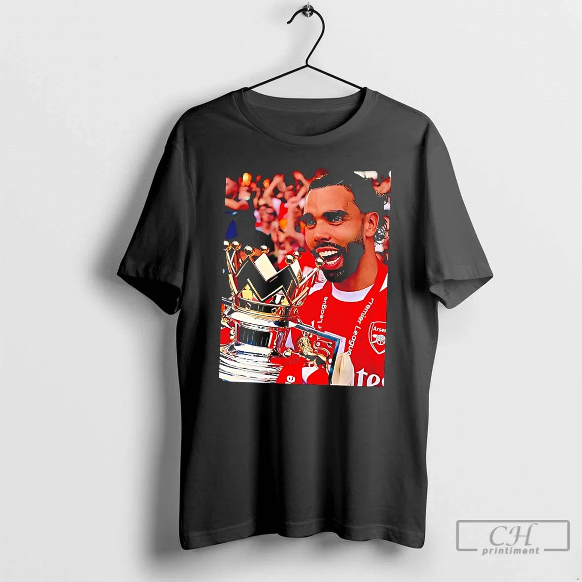 Premium David Raya After Winning Premier League - Adult & Kids T-Shirts, Sweatshirts & Hoodies apparel design preview 1