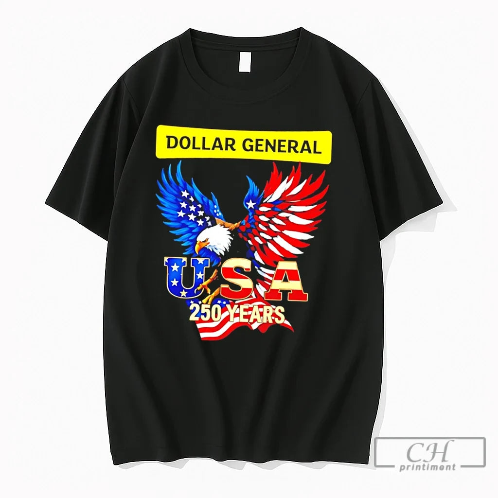 Premium Eagle Dollar General 250 Years Of America Usa - Adult & Kids T-Shirts, Sweatshirts & Hoodies apparel design preview 1