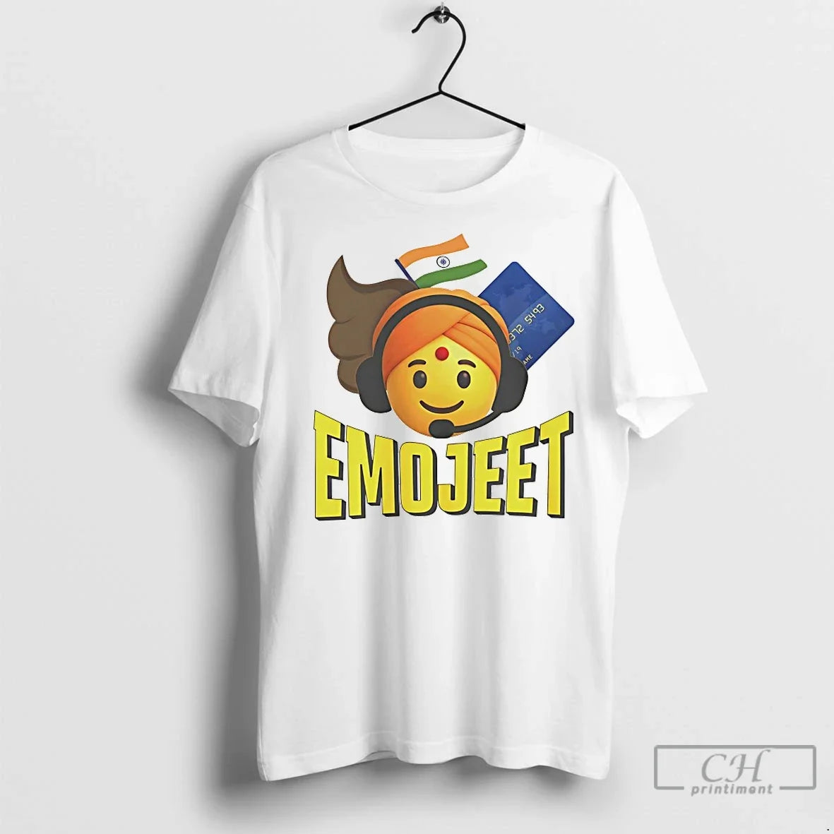 Premium Emojeet Emoji Jeet India Flag - Adult & Kids T-Shirts, Sweatshirts & Hoodies apparel design preview 1