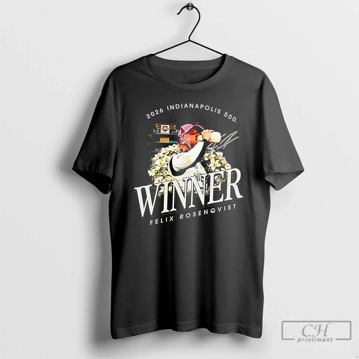 Premium Felix Rosenqvist 2026 Indianapolis 500 Winner - Adult & Kids T-Shirts, Sweatshirts & Hoodies apparel design preview 1