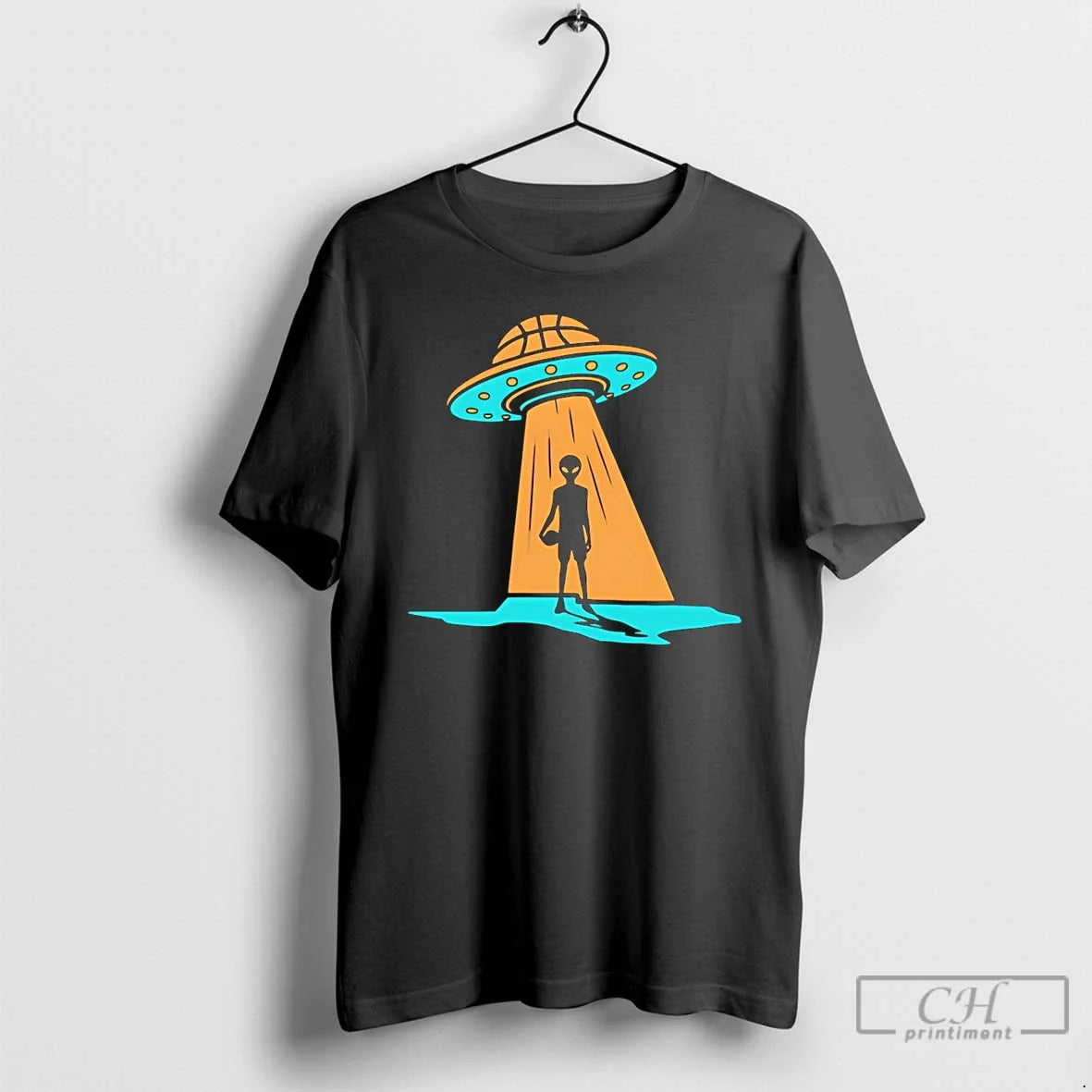 Premium Fiesta Alien Landing San Antonio Spurs - Adult & Kids T-Shirts, Sweatshirts & Hoodies apparel design preview 1